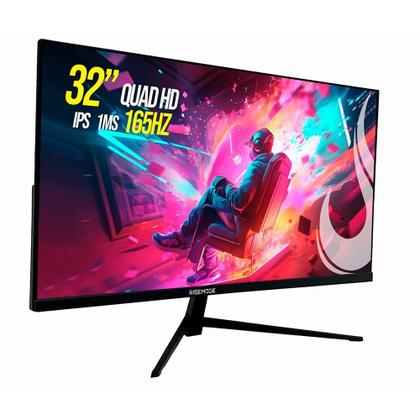 Imagem de Monitor Gamer Rise Mode 32" 2K, 165hz, 1ms, IPS, Preto, HDMI e DisplayPort, sRGB 99%, Suporte Vesa - RM-MOG-32F1652K-B