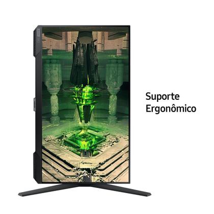 Imagem de Monitor Gamer Samsung Odyssey G40 27", 240 Hz, 1ms, ajuste de altura, Gsync, Freesync,HDMI, DP, FHD, Preto