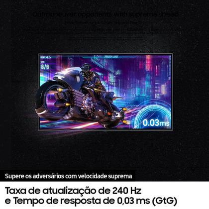 Imagem de Monitor Gamer Samsung Odyssey OLED G8 32” UHD, Tela Flat, Painel Oled, 240Hz, 0.03ms, HDR10+, HAS, HDMI, HDCP,  Auto Source Switch+