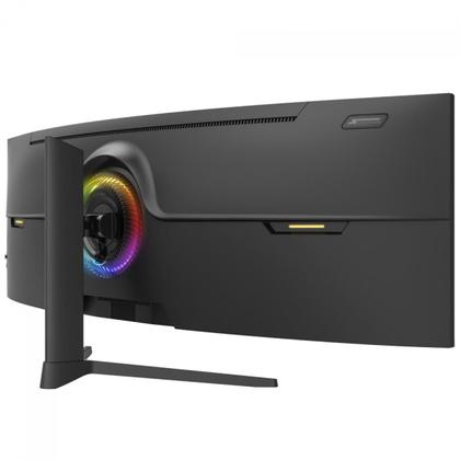 Imagem de Monitor Gamer SuperFrame Enterprise Pro, 49 Pol, Curvo, UltraWide, Double Quad HD, VA, 1ms, 120Hz, FreeSync, SFECB-49120-QHD