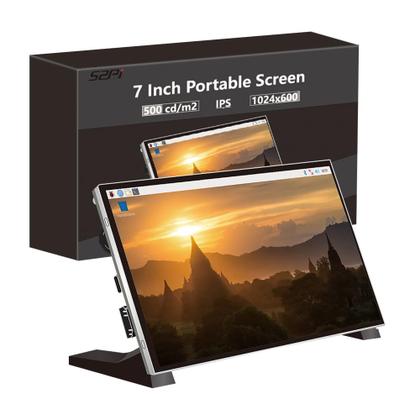 Imagem de Monitor GeeekPi LCD IPS 1024x600 de 7 polegadas para Raspberry Pi