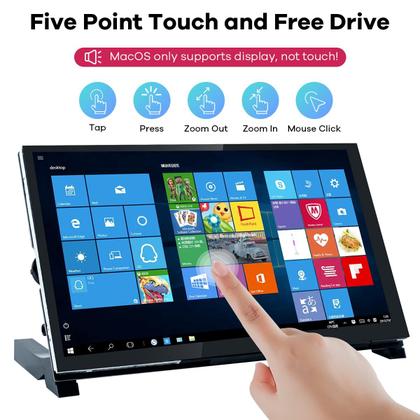 Imagem de Monitor Hosyond com tela de toque LCD IPS de 7 polegadas Raspberry Pi