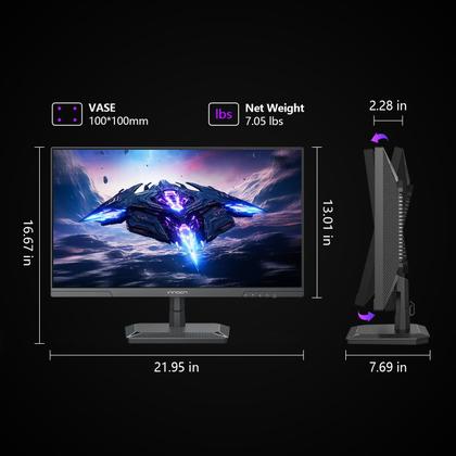 Monitor INNOCN 24,5 polegadas 1440p 240 Hz QHD 2K Gaming com alto