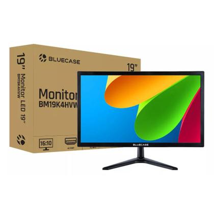 Imagem de Monitor Led 19" HD 75Hz BM19K4HVW HDMI/VGA Bluecase Preto