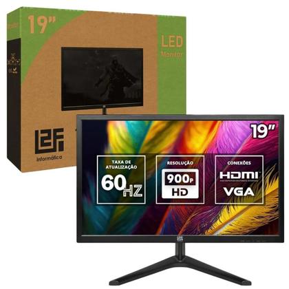 Imagem de Monitor Led 19, Widescreen, L2F, Hdmi Vga, Bivolt, Preto