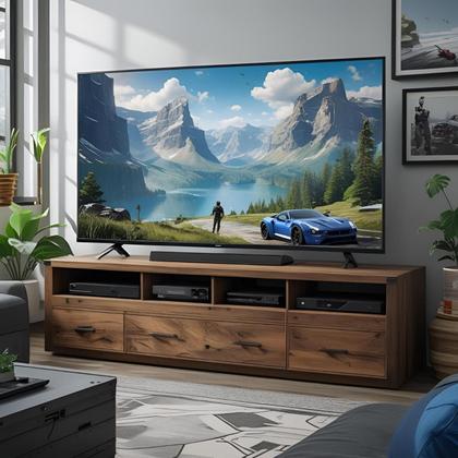 Imagem de Monitor LED 43 Polegadas Full HD 60Hz AltoFalantes Integrados HDMI VGA USB Áudio Controle Remoto 60Hz LED