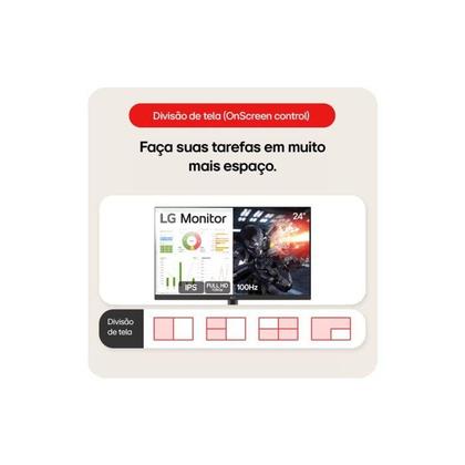 Imagem de Monitor LG 24" Full HD Gaming 100hz 5ms - 24MS500-B