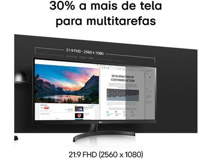 Imagem de Monitor LG 34” LED IPS  - Ultra Wide - Full HD - 34WP550