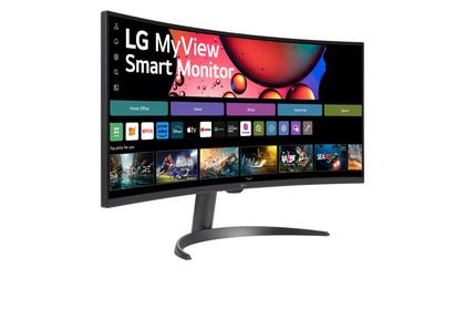 Imagem de Monitor LG MyView Smart 34SR60QC-B Tela curva 34" QuadHD 2K 21:9, WebOS, Air Play, Screen Share, Bluetooth, ThinQ Home