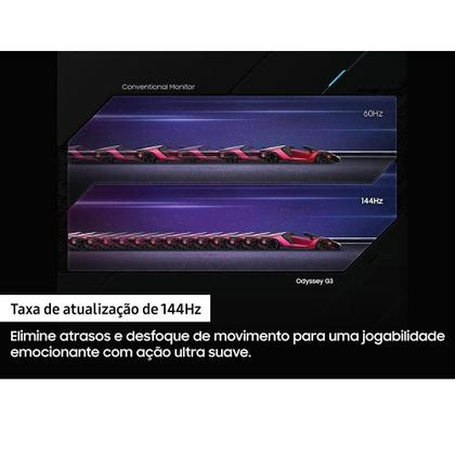 Imagem de Monitor Odyssey G3 24" Samsung LCD com 4000:1 de Contraste - LF24G35TFWLXZD