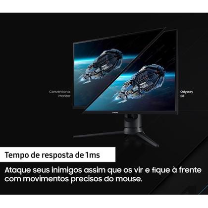 Imagem de Monitor Odyssey G3 24" Samsung LCD com 4000:1 de Contraste - LF24G35TFWLXZD