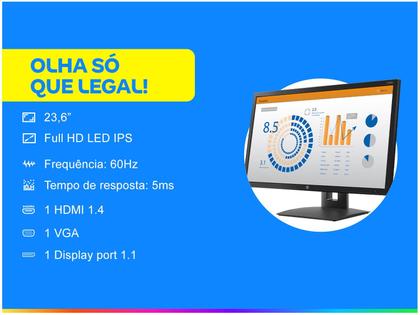 Imagem de Monitor para PC HP V24B 23,6” LED IPS Widescreen