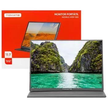 Imagem de Monitor Portátil 12,3" Polegadas Full HD Tomate MTM-1203 - Ideal para Laptops e Consoles