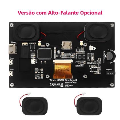 Imagem de Monitor Portátil De 7 Polegadas Com Tela Touch IPS Para Raspberry Pi 5 4B 3B+ Laptop PC Com