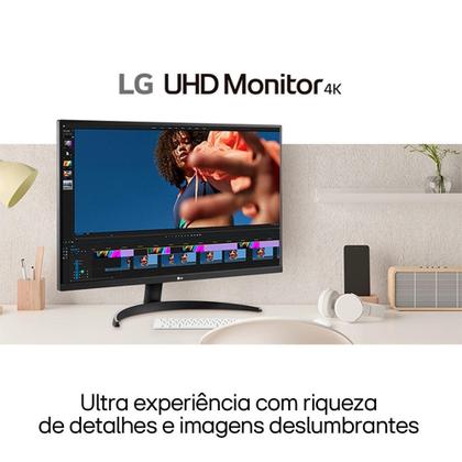 Imagem de Monitor Profissional LG 32", 4K, 60Hz, 4ms, VA, FreeSync, HDR10, Som Integrado - 32UR500-B