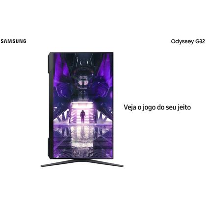 Imagem de Monitor Samsung Gamer Odyssey G32 27'' 165hz 1ms Fhd Hdmi Dp Headphone Has Pivot Preto Série G32 - Ls27ag320nlxzd