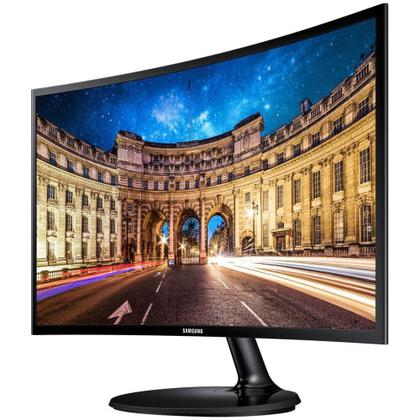 Imagem de Monitor Samsung LED 23,5" Widescreen Curvo, Full HD, HDMI/VGA, FreeSync - LC24F390FHLMZD