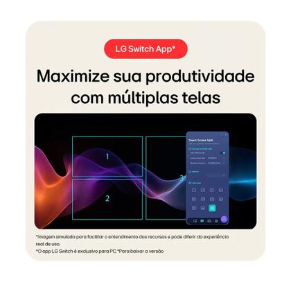 Imagem de Monitor Smart LG 32", 4K, Touch, IPS, WebOS, ThinQ Home, Air Play, Screen Share, Bluetooth - 32U889SA