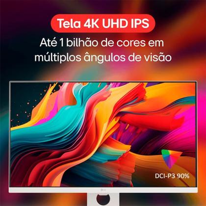 Imagem de Monitor Smart LG MyView 27", 4K, IPS, WebOs, ThinQ, Apple AirPlay, Som Integrado - 27SR73U-W