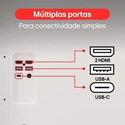 Imagem de Monitor Smart LG MyView 32", 4K, IPS, WebOs, ThinQ, Apple AirPlay, Som Integrado - 32SR73U-W