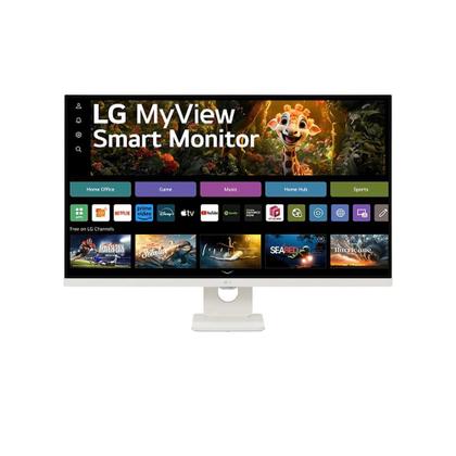 Imagem de Monitor Smart LG MyView 32", 4K, IPS, WebOs, ThinQ, Apple AirPlay, Som Integrado - 32SR73U-W