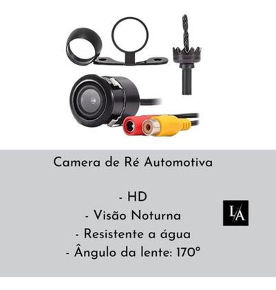 Imagem de Monitor Tela 4.3 Lcd Van + Câmera De Ré E Cabo Adicional 10m