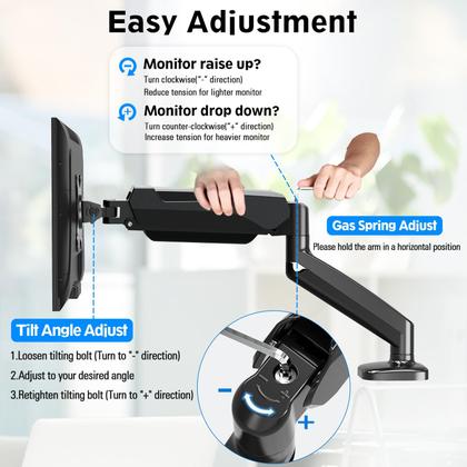 Imagem de Monitor: Tela de 32 polegadas MOUNTUP Gas Spring