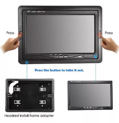 Imagem de Monitor Tela  Veicular LCD 7 Polegadas
