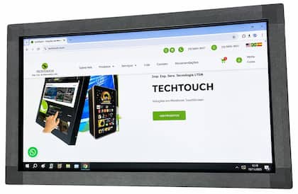 Imagem de Monitor Touchscreen 24 Polegadas SAW Single Touch Controladora Elo USB Serial