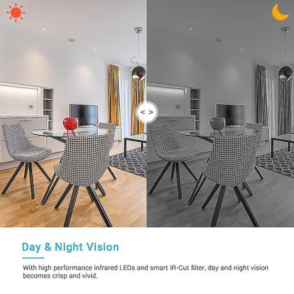 Imagem de Monitores de bebê câmera wi-fi câmera interna sem fio inteligente monitor de bebê câmeras de vigilância de rastreamento automático 720p