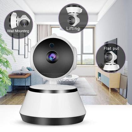 Imagem de Monitores de bebê mini câmera ip wifi câmera de vigilância de segurança sem fio câmeras de visão noturna ir