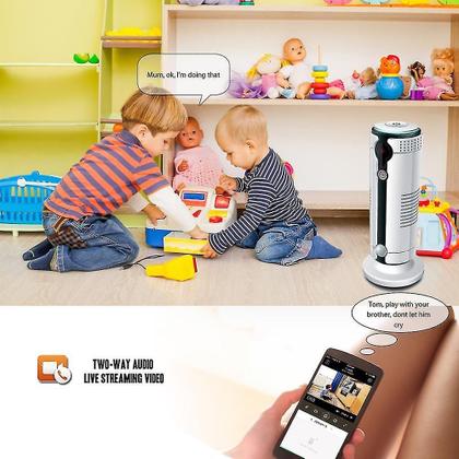 Imagem de Monitores de bebê wi-fi câmera doméstica câmera interna sem fio câmera de segurança ip monitor de bebê com câmeras