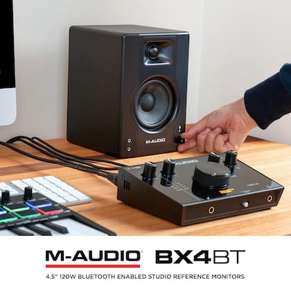 Imagem de Monitores de estúdio M-AUDIO BX4BT de 4,5 polegadas 120 W com Bluetooth