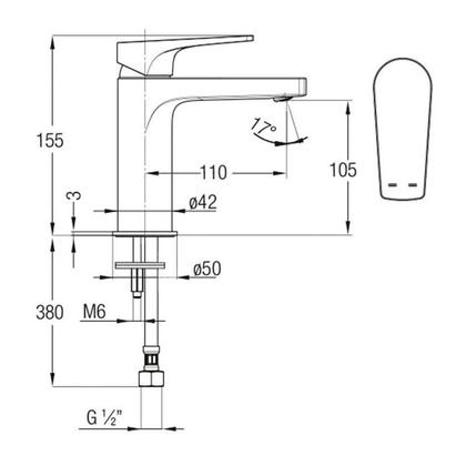 Imagem de Monocomando Lavatório Noronha Mesa Bica baixa Cromado B5002IMCR0 CELITE