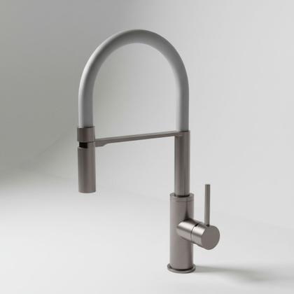 Imagem de Monocomando para Cozinha de Mesa Bica Flexivel - Suporte arco c/ Ima - Grey V-10645-291-QS WJ-2245-DB-CZ
