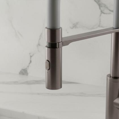 Imagem de Monocomando para Cozinha de Mesa Bica Flexivel - Suporte arco c/ Ima - Grey V-10645-291-QS WJ-2245-DB-CZ