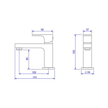 Imagem de Monocomando Unic Lavatorio Mesa Bica Baixa Corten Matte - Deca