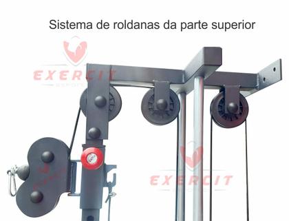 Imagem de Monocross Over Polia Simples P/ Anilhas + Leg Press 90 Carga 250 Kg