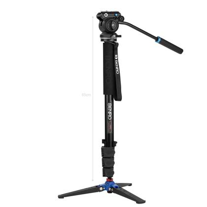 Imagem de Monopé Benro A38FDS2PRO Cabeça Hidráulica + Pé De Galinha