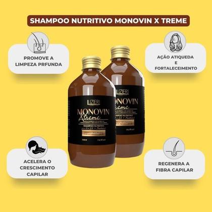 Imagem de Monovin Crescimento Capilar 2 Shampoo Tônico Lizieri Cosmético