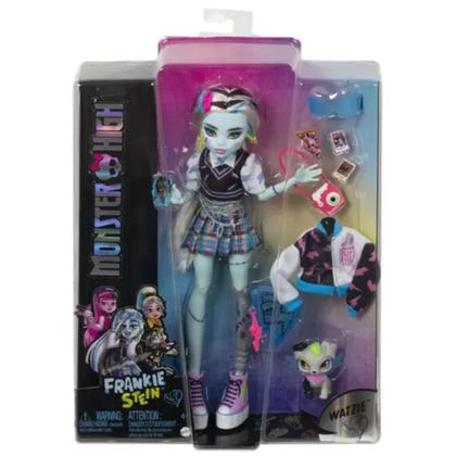 Imagem de Monster High Frankie C/ Pet e Acessórios HHK53 Mattel