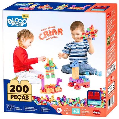 Imagem de Monta Mais Blocolândia Click 200 Peças XK108