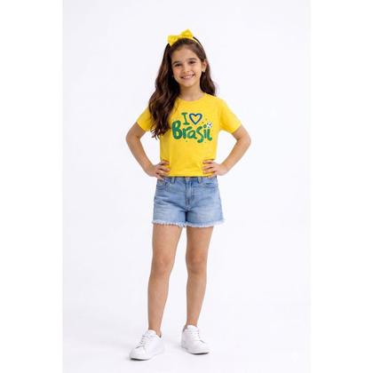 Imagem de Monte Kit blusa mãe e filha(o) amo Brasil valor unitário