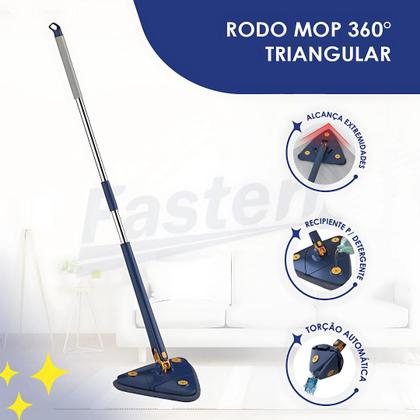 Imagem de Mop 360 Triangular Giratório Esfregão De Limpeza Ajustável