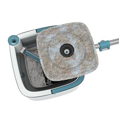 Imagem de Mop Agua Limpa Giratório 360 Esfregão Microfibra Balde Flash Limp MOP0648