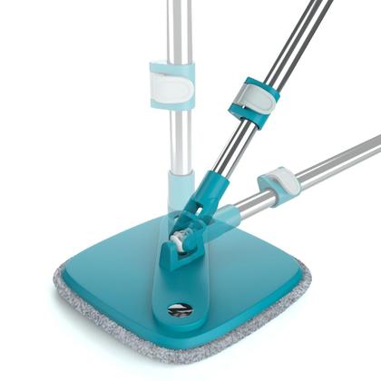 Imagem de Mop Agua Limpa Giratório 360 Esfregão Microfibra Balde Flash Limp MOP0648