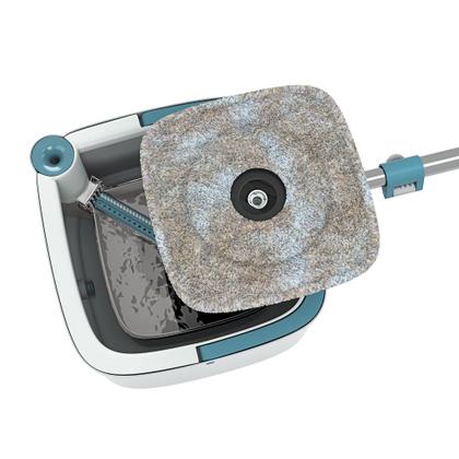 Imagem de Mop Agua Limpa Giratório 360 Esfregão Microfibra Balde Flash Limp MOP0648