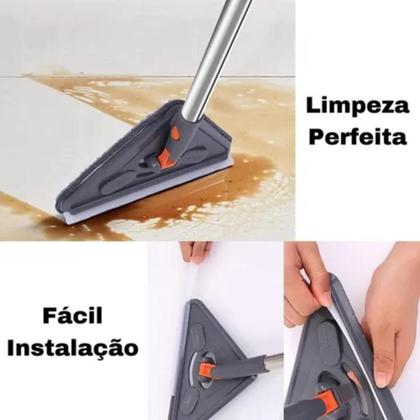 Imagem de Mop De Limpeza Triângulos Ajustável 360 Graus Rotativo