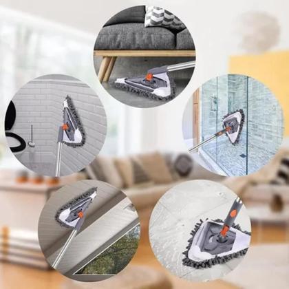 Imagem de Mop De Limpeza Triângulos Ajustável 360 Graus Rotativo