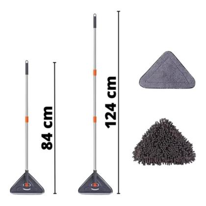 Imagem de Mop De Limpeza Triângulos Ajustável 360 Graus Rotativo